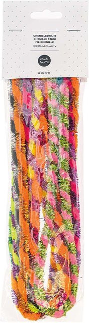 Rico Design Chenilledraht-Mix Glitter Bunt Gestreift 10-teiliges Set - Bild 1