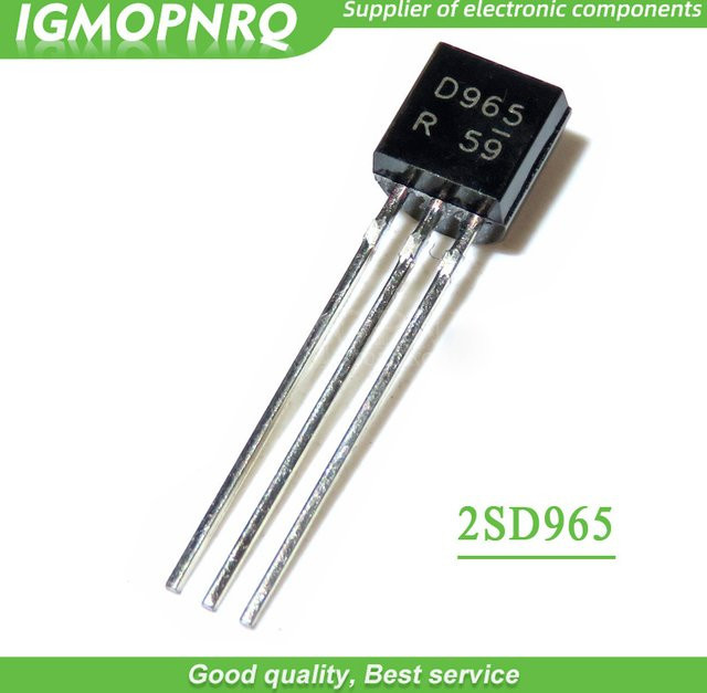 50 Stück Trioden Transistoren SD965 BIS-92 D965 TO-92 in Schwarz - Bild 1