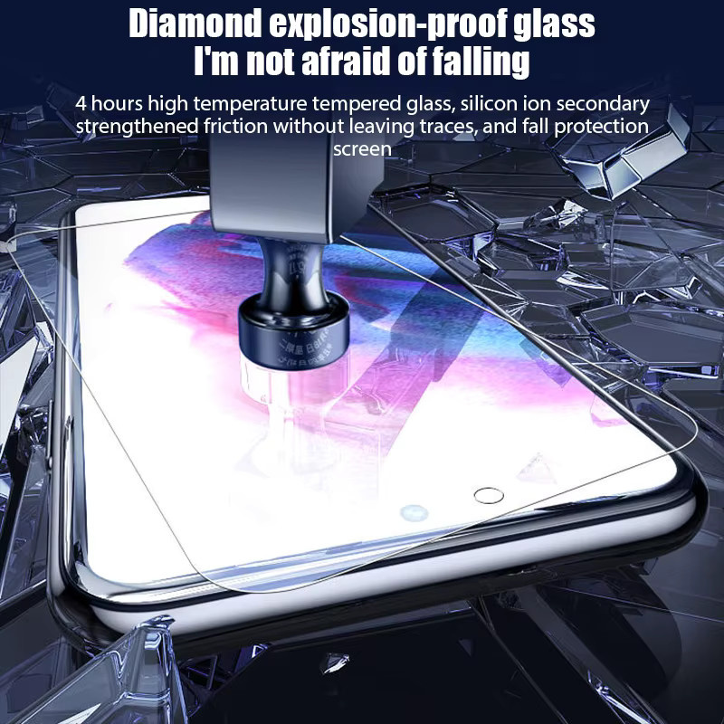 5 Stück gehärtetes Glas Displayschutzfolie für Samsung Galaxy S24 Ultra S23 Plus A54 A14 A13 A53 A34 A33 A52 5G A32 A22 S21 in Transparent - Bild 4