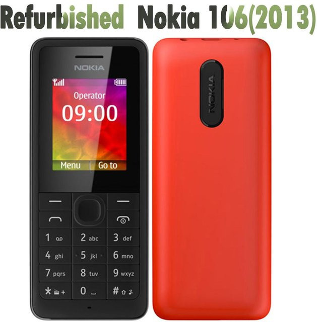 Refurbished Nokia 106 Mobiltelefon Schwarz mit 1 SIM-Karte - Bild 1