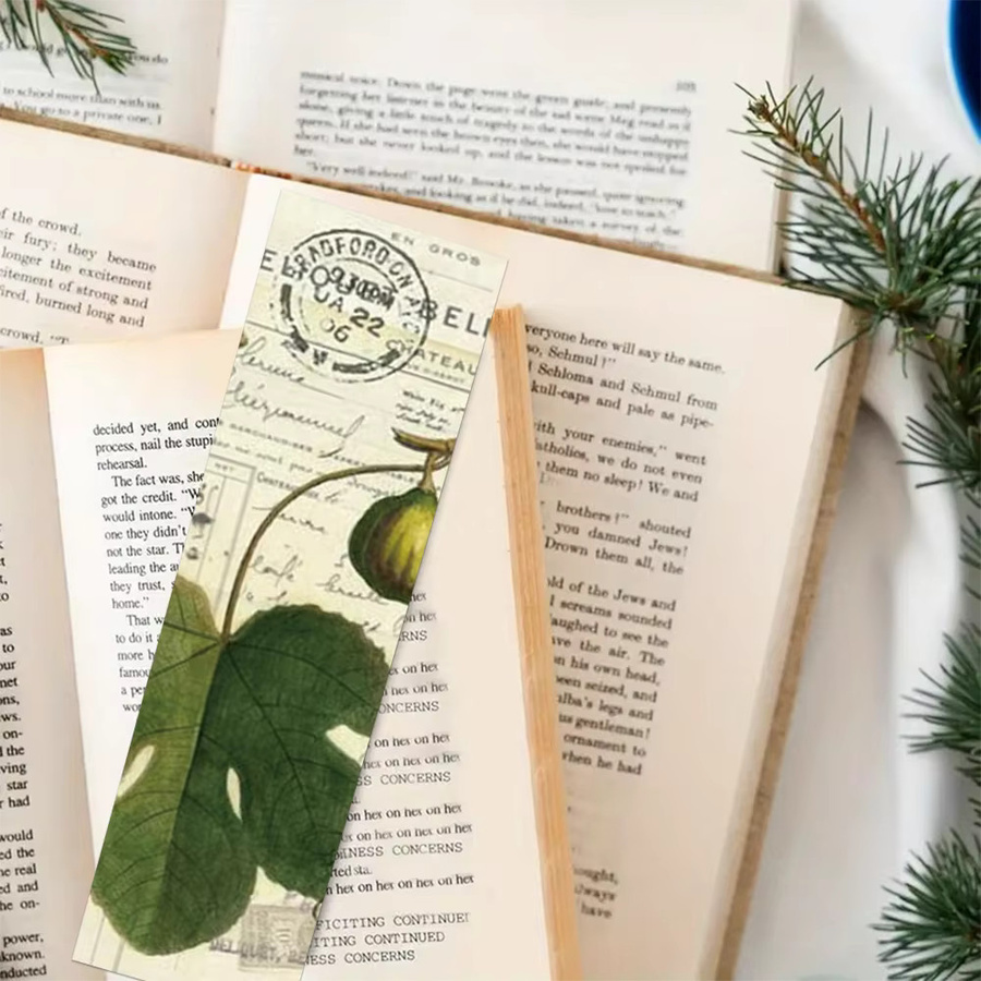 30 Stück Vintage Pflanzen Lesezeichen aus Papier in Multicolour für Studenten und Bürobedarf - Bild 3