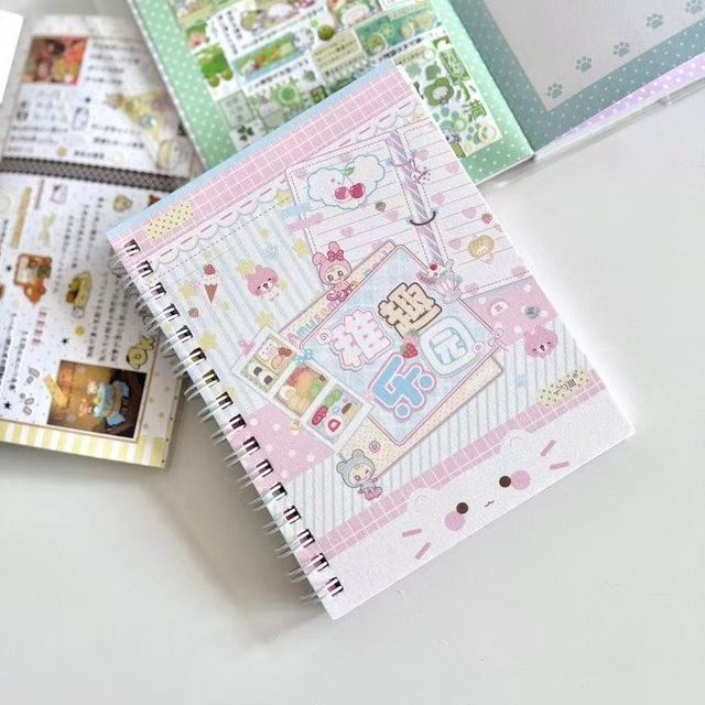 Japanisches Stickerbuch Set mit 7 Ausgaben in Multicolor inklusive Touch-Film, Matt-Film und Schneidefilm aus Papier - Bild 1