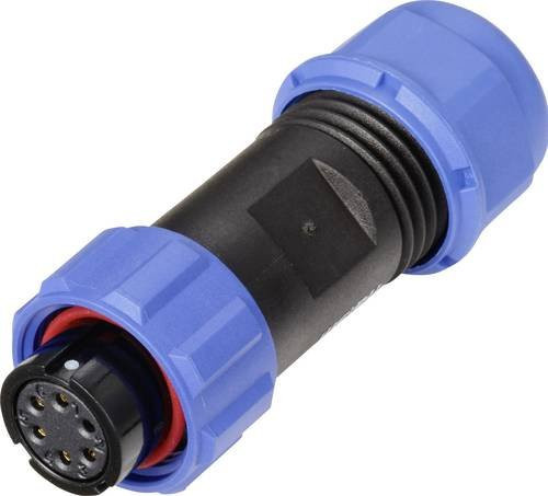 Weipu SP1310 Rundstecker Buchse S 6 II Serie SP13 gerade blau - Bild 1
