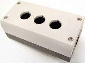 Eaton Aufbaugehäuse für 2 Taster 22mm M22-I2 in Anthrazit und Weiß mit IP66 Schutzart aus Kunststoff - Bild 1