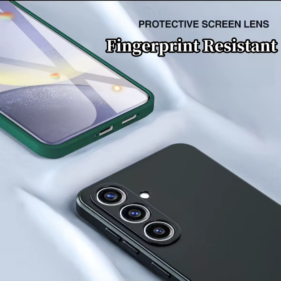 Stoßfeste Flüssigsilikon-Handyhülle für Samsung Galaxy A17 A56 A36 A16 A55 A15 in Schwarz und Lila - Bild 3
