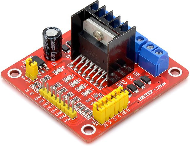 Si Tai&SH L298N Dual Bridge DC Stepper Motor Treiber Modulplatine in Rot - Bild 1