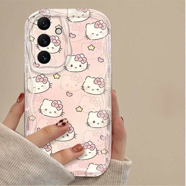 Hello Kitty Handyhülle im Cartoon-Design für Samsung Galaxy A-Serie in Pink - Bild 1