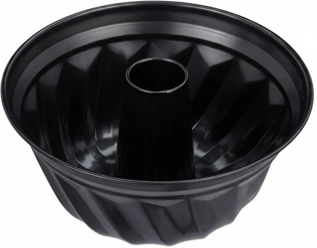 Relaxdays Gugelhupfform aus Carbonstahl mit Antihaft-Beschichtung in Schwarz, B: 25 cm, H: 11 cm - Bild 1