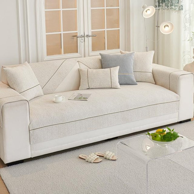 Super Six Chenille Sofabezug Modern und Schlicht mit abnehmbarem Bezug, Breite: 70 cm, Breite: 70 cm - Bild 1