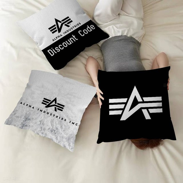 Alpha La Industries Kissenbezug mit Grafikdesign in quadratischer Form, B/B/H: 30 x 30 x 30 cm - Bild 1