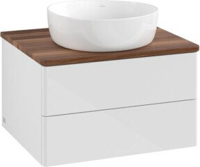 V&B Waschtischunterschrank Antao ohne Frontstruktur in Weiß, B/T/H: 60 x 36 x 50 cm - Bild 1