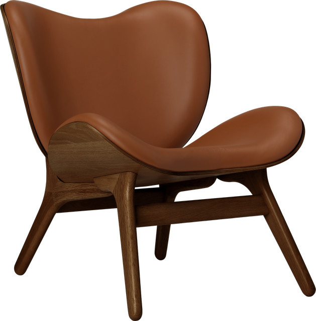 Umage A Conversation Piece Loungesessel Dark Oak und Hope Leather Cognac - Bild 1