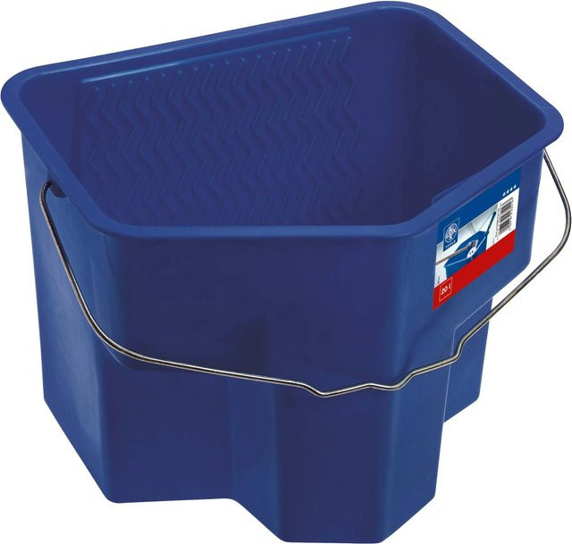 LUX-TOOLS Farbeimer Comfort Blau aus Kunststoff für lösemittelbasierte Farben, 20 l - Bild 1