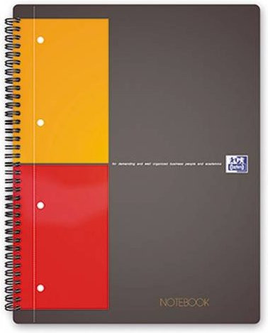 Oxford Collegeblock International Notebook DIN A4+ kariert, 80 Blatt, Mehrfarbig - Bild 1