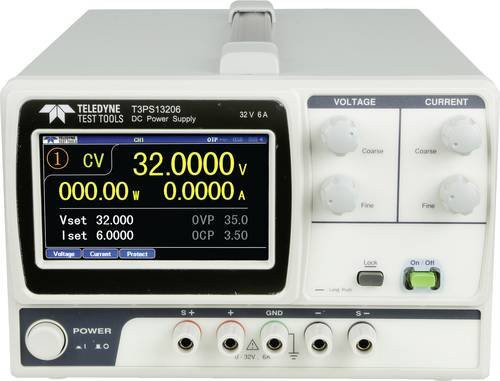 Teledyne LeCroy T3PS13206P Labornetzgerät, programmierbar, 1 Ausgang, 0 - 32V, 0 - 6A, 192W, weiß - Bild 1