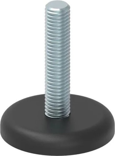 FeNau Stellfuß in Silber mit Fuß-Ø 45 mm und M10 x 50 mm Gewinde - Bild 1