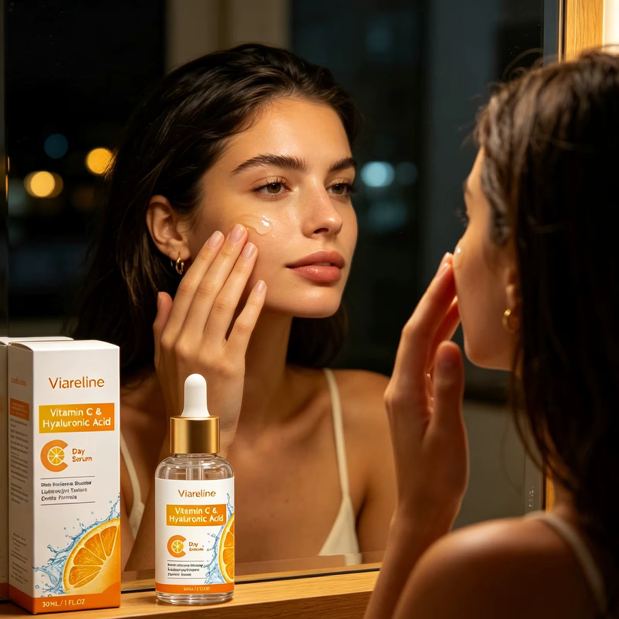 Viareline Vitamin C Serum mit Hyaluronsäure, 30 ml, Unisex - Bild 4