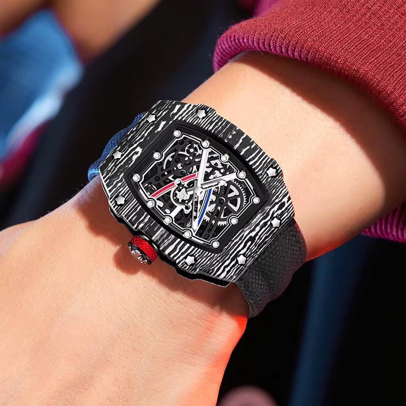STARPERISH Armbanduhr, Quarz, Tonneau, Schwarz, Herren - Bild 2
