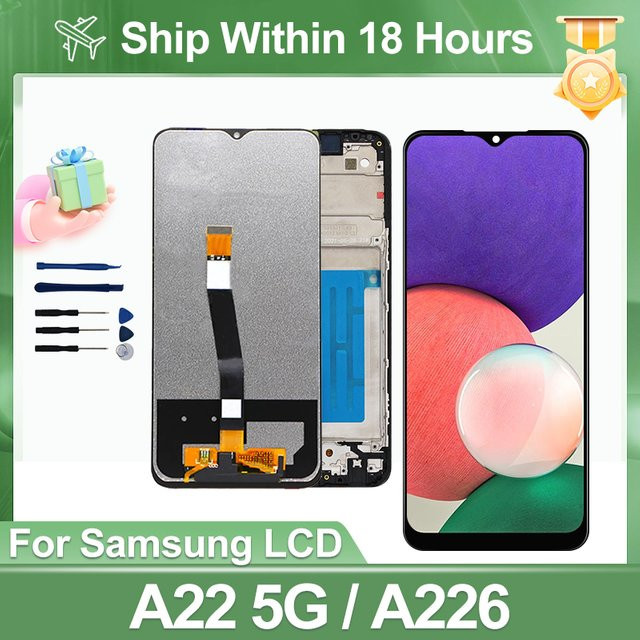 Samsung Galaxy A22 5G A226B LCD-Display Touchscreen Digitalisierer Baugruppe in Schwarz - Bild 1