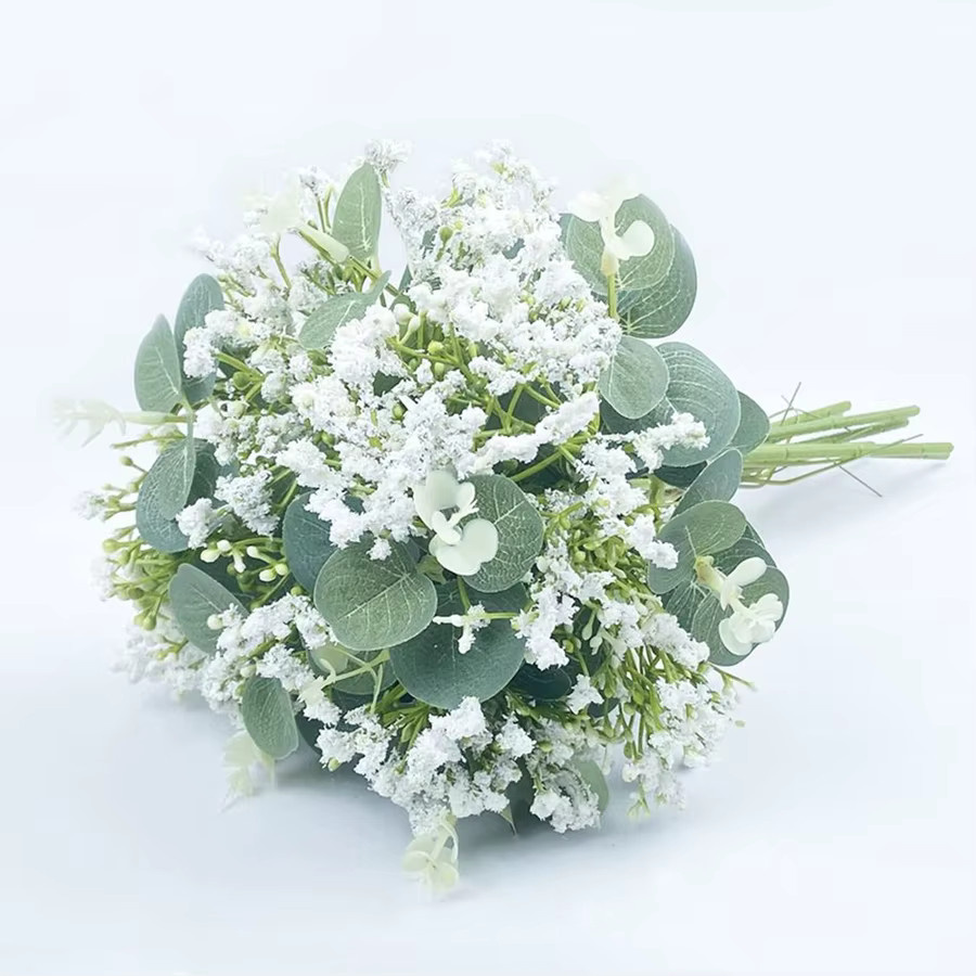ZQCY Künstliche Gypsophila Blumen in Weiß für Hochzeit und Dekoration - Bild 2