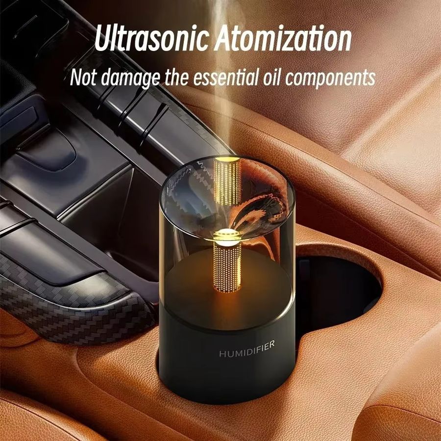 Mini-Aromatherapie-Diffusor Ultraschall-Vernebler mit USB-Anschluss für Auto und Haushalt, Weiß - Bild 3