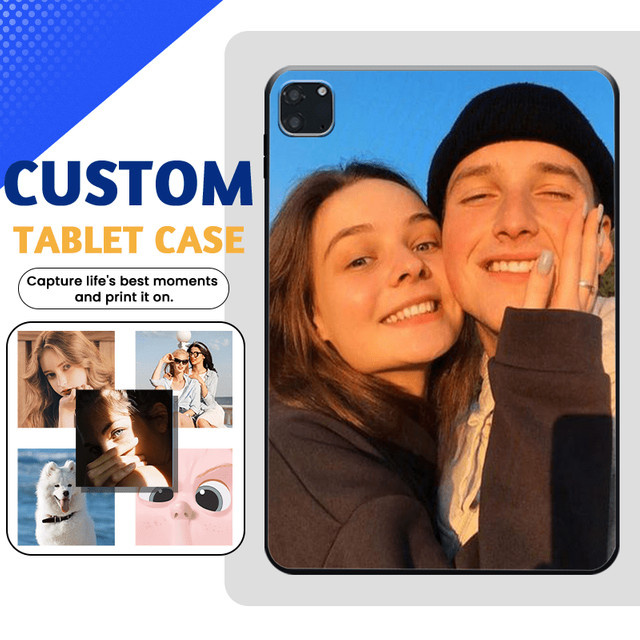 Personalisierte Silikon-Softcase Tablet-Hülle für Apple iPad 5/6 Generation, iPad Pro 9.7 2016, iPad Air 1/2 und iPad Mini 1-6 in Transparent und Multicolour - Bild 1