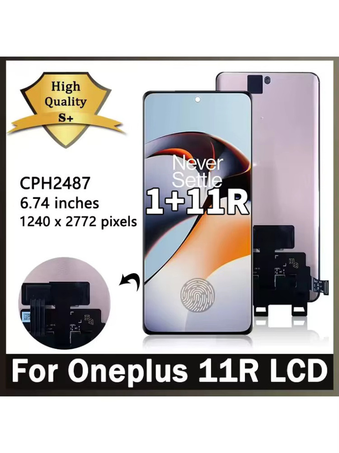 OnePlus 11R AMOLED LCD Display mit Touchscreen Digitizer Montage in Schwarz, 6,74 Zoll - Bild 5