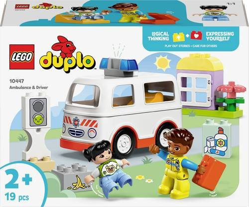 LEGO DUPLO Rettungswagen mit Fahrer ab 2 Jahren - Bild 1