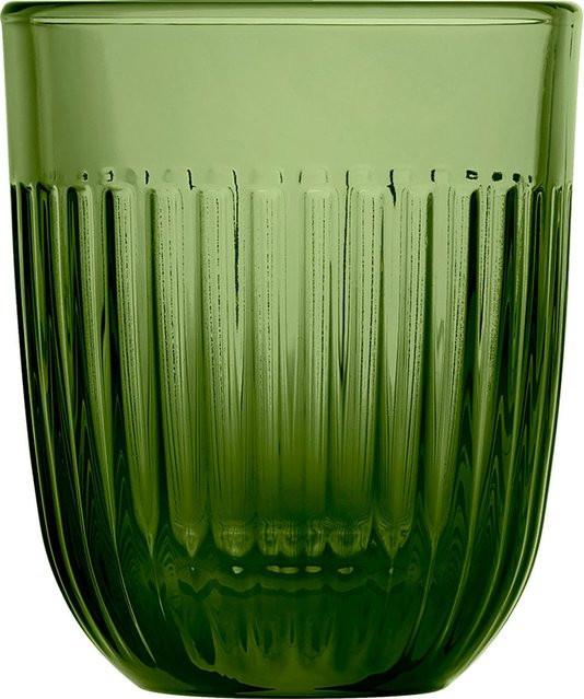 La Rochere Universalglas Quessant Wasserglas grün gestreift, 260 ml, 6er Pack - Bild 1