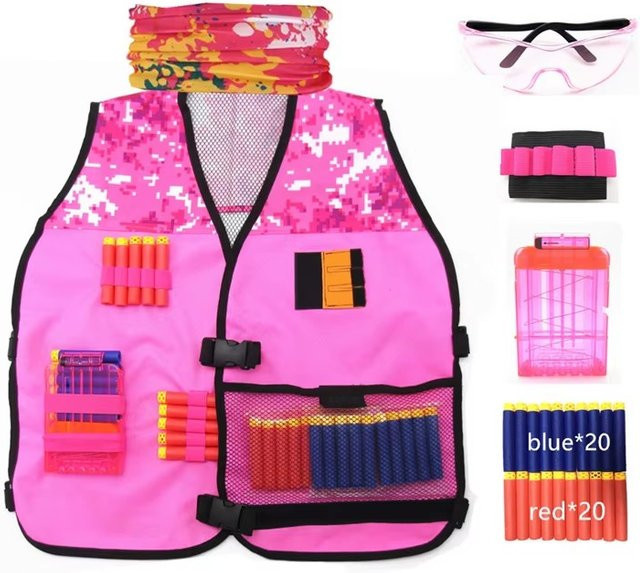 Nerf Taktisches Westenset für Kinder, Pink - Bild 1