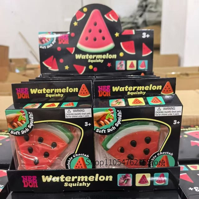 NEEDOH Wassermelonen-Squishy-Quetschspielzeug, weiches Stressabbau-Spielzeug - Bild 1