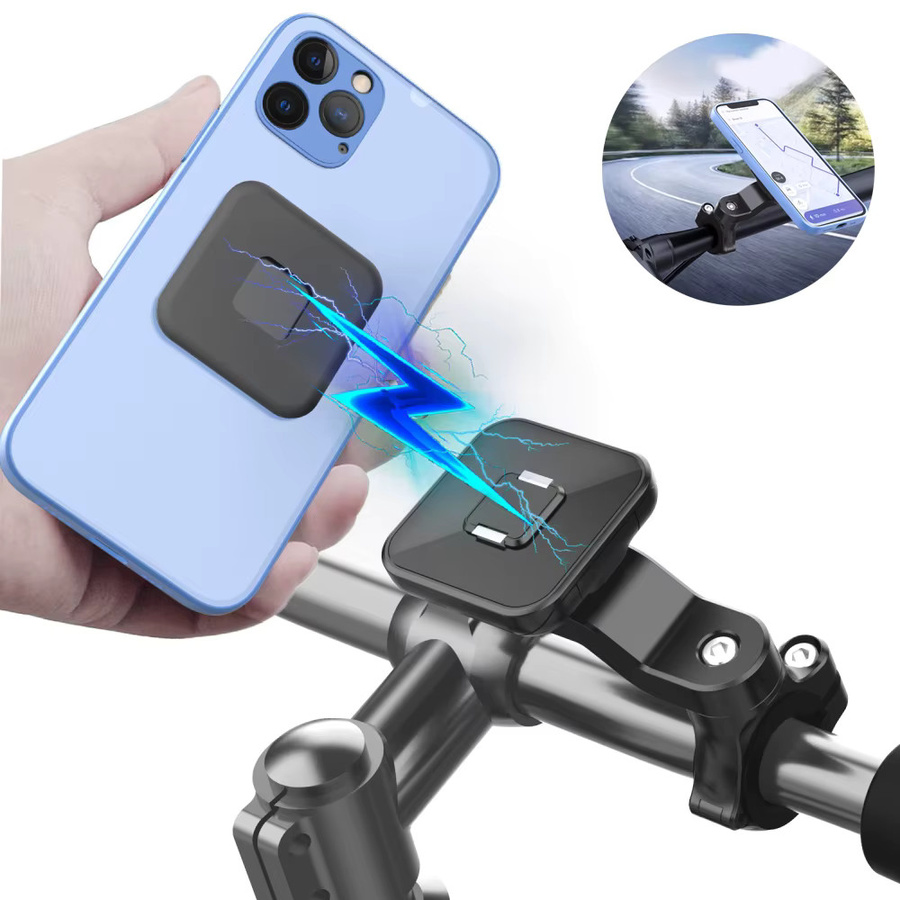 Maerknon Magnetische Universal Smartphone Halterung für Motorrad und Fahrrad in Schwarz - Bild 2