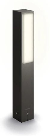 Philips Stratosphere LED Outdoor-Sockelleuchte in Anthrazit mit warmweißem Licht (2700 K, 3,8 W)