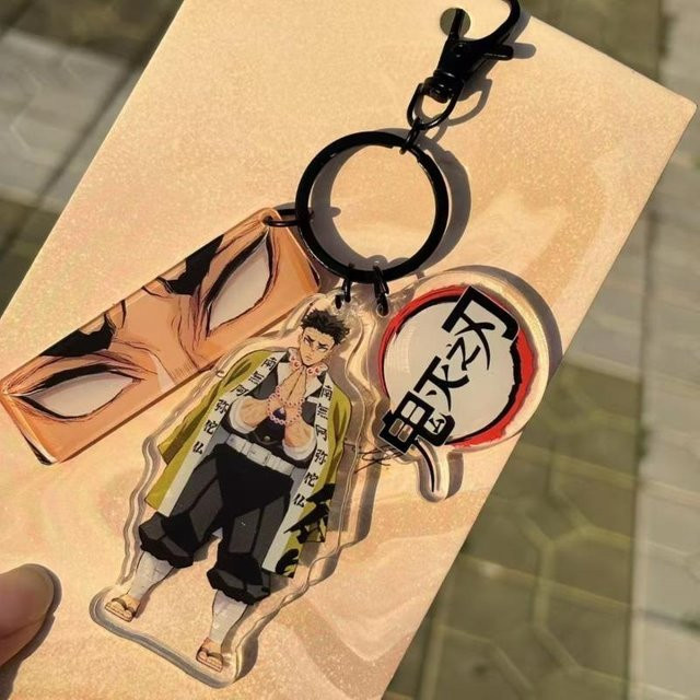 Acryl-Schlüsselanhänger Demon Slayer Kamado Tanjirou Tomioka Giyuu, Unisex - Bild 1