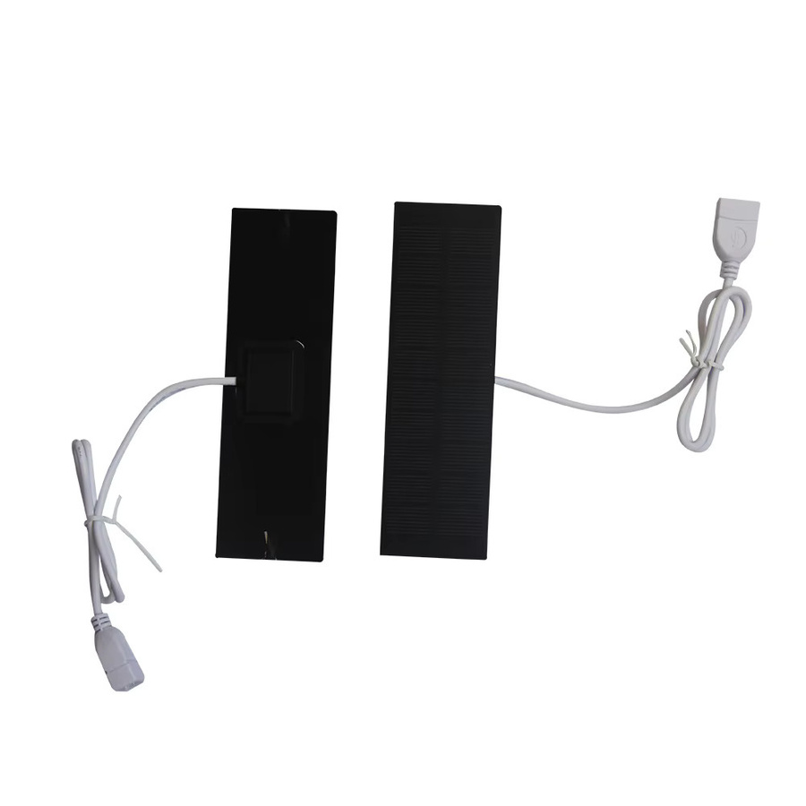 ALLOET Tragbares USB-Solarpanel-Ladegerät mit USB-A und USB-C Anschlüssen in Schwarz - Bild 5