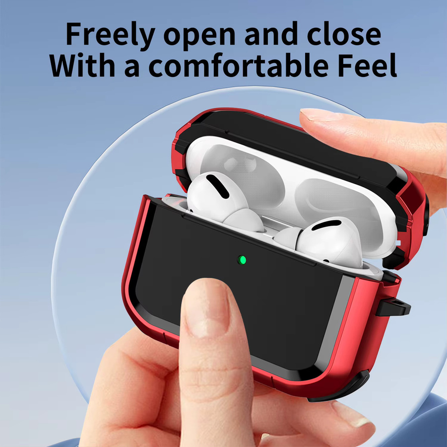 Stoßfeste Schutzhülle für Apple AirPods Pro 3 in Weiß inklusive Schlüsselanhänger und Reinigungsset - Bild 3
