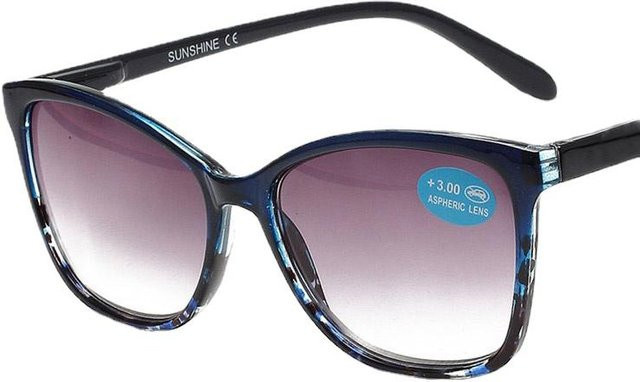 Floral Sun Lesebrille Damen, Cat-Eye, Vollrand, Braun, Multicolour, Unisex - Bild 1