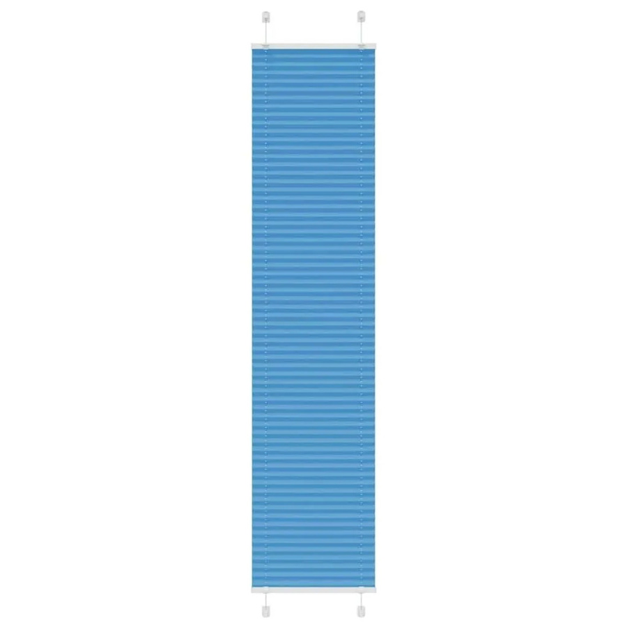 vidaXL Plissee Blau semi-transparent aus Polyester, Breite: 45 cm, Höhe: 200 cm - Bild 2