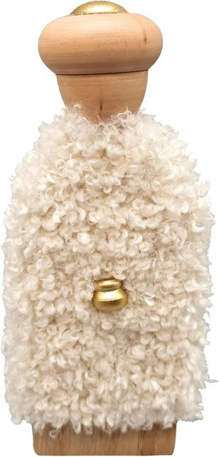 Mömax Weihnachtsfigur Luis in Weiß und Naturfarben für die Adventsdekoration, Höhe: 20,5 cm - Bild 1
