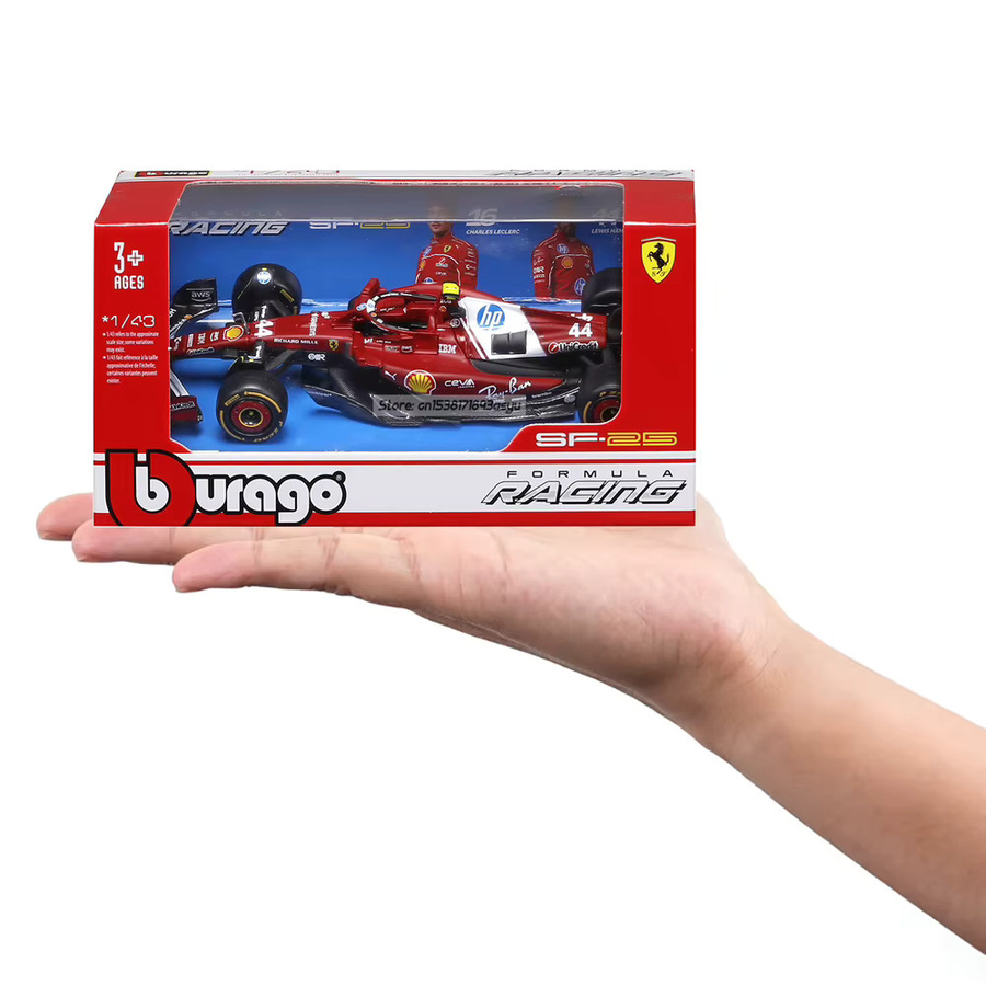 Bburago Ferrari SF25, Druckguss-Modell, 1:43, ab 3 Jahren - Bild 3