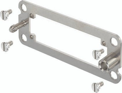 HARTING Andockrahmen 09300241704 aus Edelstahl in Silber - Bild 1