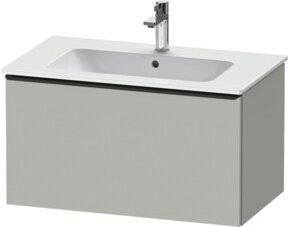 Duravit Waschtischunterschrank D-Neo wandhängend in Schwarz/Grau/Weiß mit einer Auszug, B: 81,0 cm, T: 46,2 cm, H: 44,0 cm - Bild 1