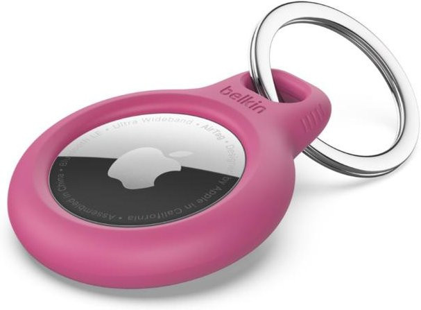 Belkin Secure Holder mit Schlüsselanhänger für das AirTag, pink - Bild 1