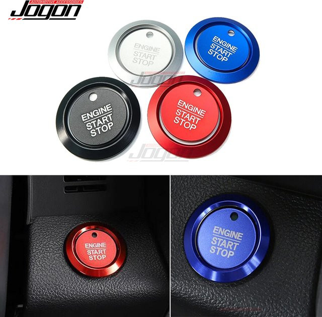 Jogon Auto Start Stopp Druckknopf Schutzaufkleber für Ford F150 Fokus Kuga Fiesta Eco Sport Interieur - Bild 1