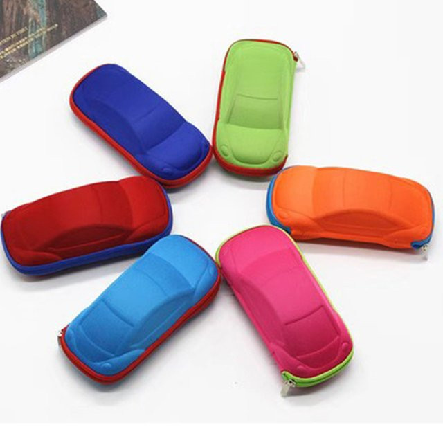 Brillenbox Cartoon Auto, EVA, orange, multicolour - Bild 1