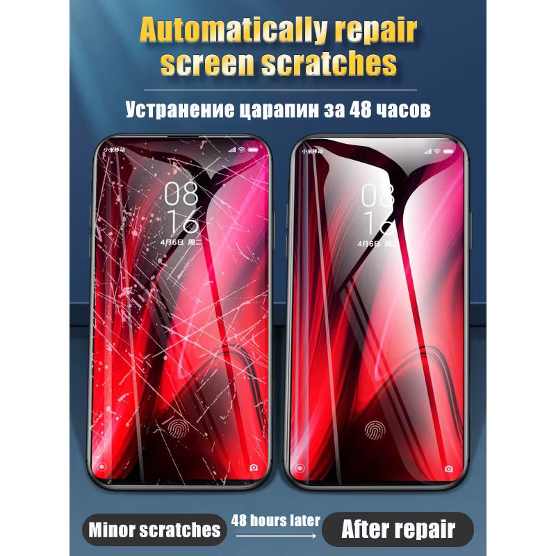 4-teiliges Hydrogel Display Schutzfolien-Set für vivo X100 Ultra, X90, X80, X70, X60, X50 Pro Plus sowie vivo V23, V21, V20 in Transparent - Bild 4