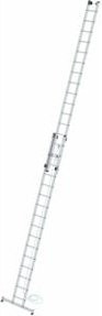 MUNK nivello Aluminium-Seilzugleiter 2-teilig in Silber mit 2 x 16 Sprossen - Bild 1
