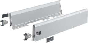 Hettich ArciTech Zargen-Set in Silber, Breite: 50 cm, Höhe: 12,6 cm - Bild 1