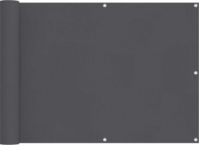 vidaXL Balkonsichtschutz aus PU-beschichtetem Oxford-Textil in Anthrazit mit Streifenmuster, Breite: 75 cm, Höhe: 200 cm - Bild 1