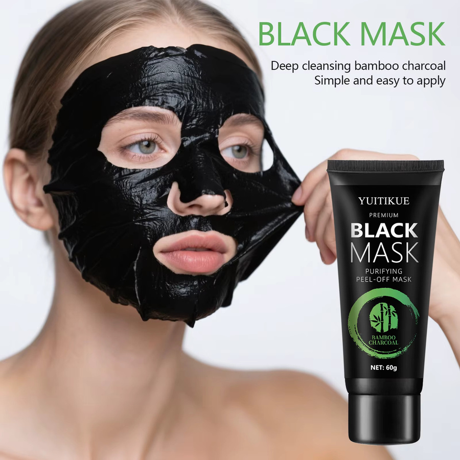YUITIKUE Peel-Off-Maske mit Bambuskohle, 60 g, Unisex - Bild 6